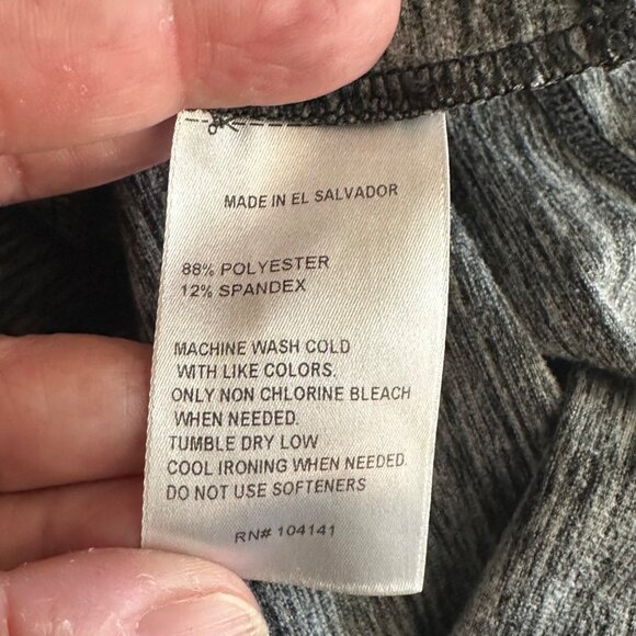 Reebok Womens Gray Heathered Long-Sleeve Cowl Neck Pullover Top XL - Picture 4 of 7